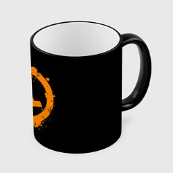Кружка 3D HALF-LIFE, цвет: 3D-черный кант