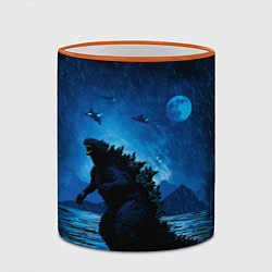 Кружка 3D GODZILLA, цвет: 3D-оранжевый кант — фото 2