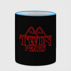 Кружка 3D Twin Peaks, цвет: 3D-небесно-голубой кант — фото 2