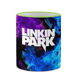 Кружка 3D LINKIN PARK, цвет: 3D-светло-зеленый кант — фото 2