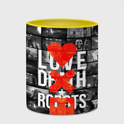 Кружка 3D LOVE DEATH ROBOTS LDR, цвет: 3D-белый + желтый — фото 2