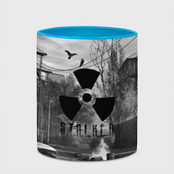 Кружка 3D СТАЛКЕР-ЧЕРНОБЫЛЬ, цвет: 3D-белый + небесно-голубой — фото 2