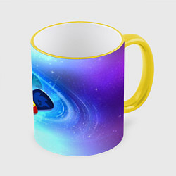 Кружка 3D Соник, цвет: 3D-желтый кант