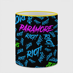 Кружка 3D Paramore RIOT!, цвет: 3D-желтый кант — фото 2