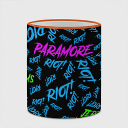 Кружка 3D Paramore RIOT!, цвет: 3D-оранжевый кант — фото 2
