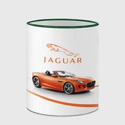 Кружка 3D Jaguar, цвет: 3D-зеленый кант — фото 2