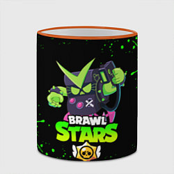 Кружка 3D BRAWL STARS VIRUS 8-BIT, цвет: 3D-оранжевый кант — фото 2