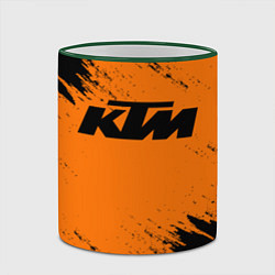 Кружка 3D KTM, цвет: 3D-зеленый кант — фото 2