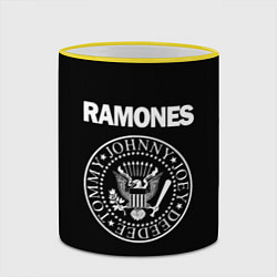 Кружка 3D RAMONES, цвет: 3D-желтый кант — фото 2