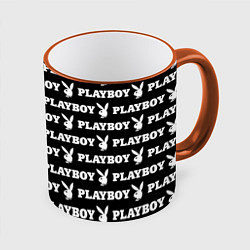 Кружка 3D PLAYBOY, цвет: 3D-оранжевый кант
