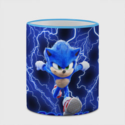 Кружка 3D SONIC, цвет: 3D-небесно-голубой кант — фото 2