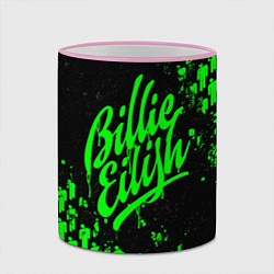 Кружка 3D Billie Eilish 3, цвет: 3D-розовый кант — фото 2