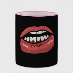Кружка 3D Psycho, цвет: 3D-розовый кант — фото 2