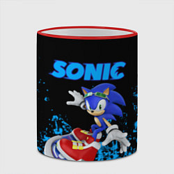 Кружка 3D Sonic, цвет: 3D-красный кант — фото 2