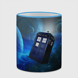 Кружка 3D ТАРДИС, цвет: 3D-небесно-голубой кант — фото 2