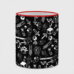 Кружка 3D Minecraft pattern, цвет: 3D-красный кант — фото 2