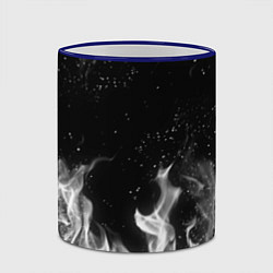 Кружка 3D БЕЛЫЙ ОГОНЬ, цвет: 3D-синий кант — фото 2