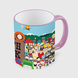 Кружка 3D Южный Парк, цвет: 3D-розовый кант