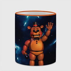 Кружка 3D Five Nights At Freddys, цвет: 3D-оранжевый кант — фото 2
