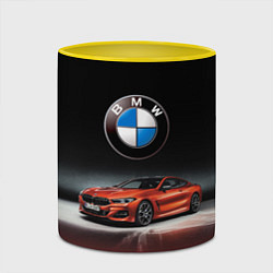 Кружка 3D BMW, цвет: 3D-белый + желтый — фото 2