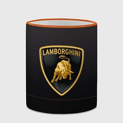 Кружка 3D Lamborghini, цвет: 3D-оранжевый кант — фото 2