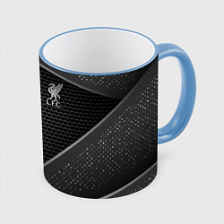 Кружка 3D Liverpool FC, цвет: 3D-небесно-голубой кант