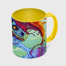 Кружка 3D HYPERBEAST, цвет: 3D-белый + желтый