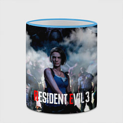 Кружка 3D RESIDENT EVIL 3, цвет: 3D-небесно-голубой кант — фото 2
