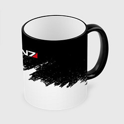 Кружка 3D MASS EFFECT N7, цвет: 3D-черный кант