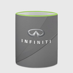 Кружка 3D Infiniti, цвет: 3D-светло-зеленый кант — фото 2