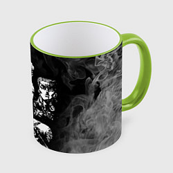 Кружка 3D JOJOS BIZARRE ADVENTURE, цвет: 3D-светло-зеленый кант