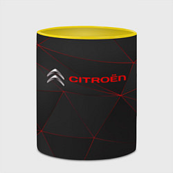 Кружка 3D CITROЁN, цвет: 3D-белый + желтый — фото 2