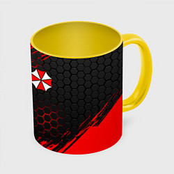 Кружка 3D UMBRELLA CORP, цвет: 3D-белый + желтый
