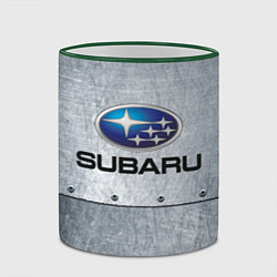 Кружка 3D SUBARU, цвет: 3D-зеленый кант — фото 2