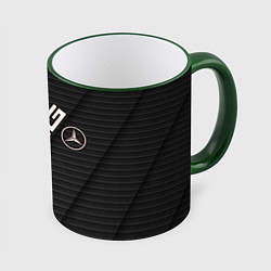 Кружка 3D Mercedes, цвет: 3D-зеленый кант