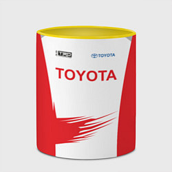 Кружка 3D Toyota Driver, цвет: 3D-белый + желтый — фото 2