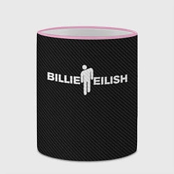 Кружка 3D BILLIE EILISH CARBON, цвет: 3D-розовый кант — фото 2