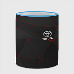 Кружка 3D TOYOTA, цвет: 3D-небесно-голубой кант — фото 2