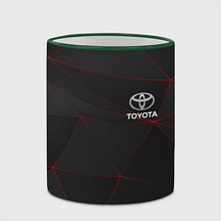 Кружка 3D TOYOTA, цвет: 3D-зеленый кант — фото 2