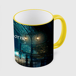 Кружка 3D Bloodborne, цвет: 3D-желтый кант