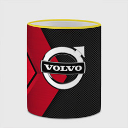 Кружка 3D VOLVO, цвет: 3D-желтый кант — фото 2