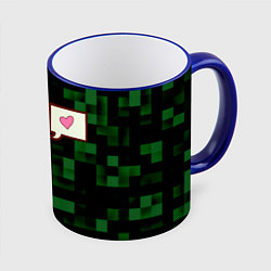 Кружка цветная Minecraft Creeper