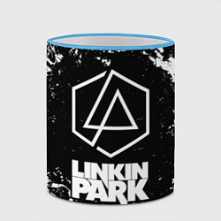 Кружка 3D LINKIN PARK 2, цвет: 3D-небесно-голубой кант — фото 2