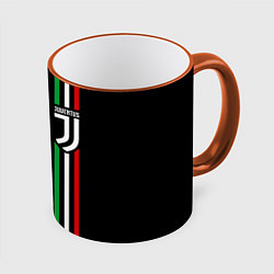 Кружка 3D JUVENTUS, цвет: 3D-оранжевый кант