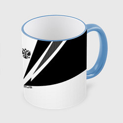 Кружка 3D Россия, цвет: 3D-небесно-голубой кант