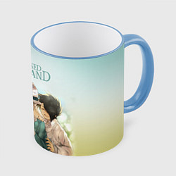 Кружка 3D The Promised Neverland, цвет: 3D-небесно-голубой кант