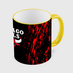 Кружка 3D CHICAGO BULLS, цвет: 3D-желтый кант