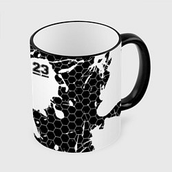 Кружка 3D Michael Jordan 23, цвет: 3D-черный кант