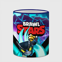 Кружка 3D BRAWL STARS MECHA CROW, цвет: 3D-синий кант — фото 2