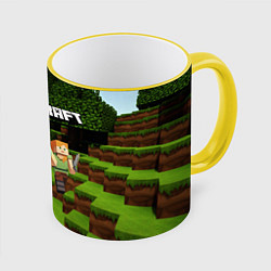 Кружка 3D Minecraft, цвет: 3D-желтый кант